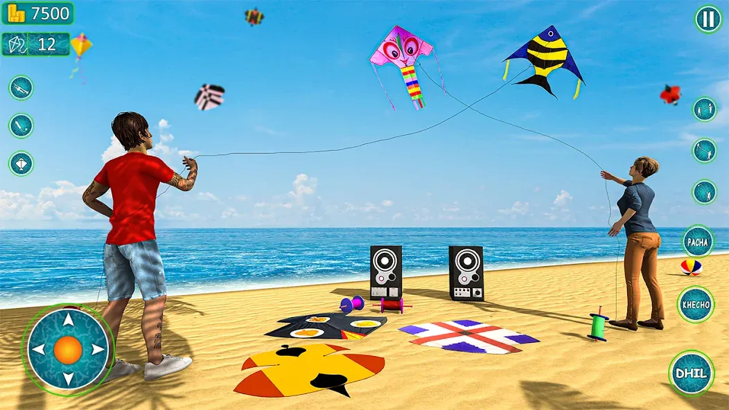 Kite Basant: Kite Flying Games  [МОД Unlimited Money] Screenshot 3