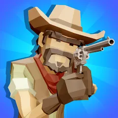 Скачать взломанную Western Cowboy: Shooting Game (Вестерн Каубой)  [МОД Unlocked] - стабильная версия apk на Андроид