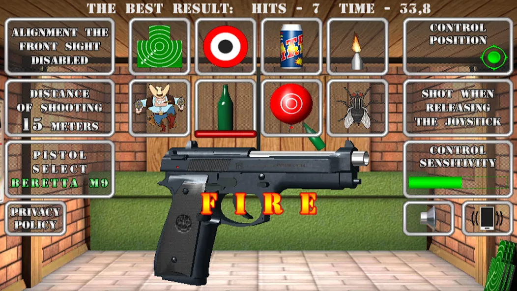 Pistol shooting. Desert Eagle (Пистолет стрельбы симулятор)  [МОД Mega Pack] Screenshot 1