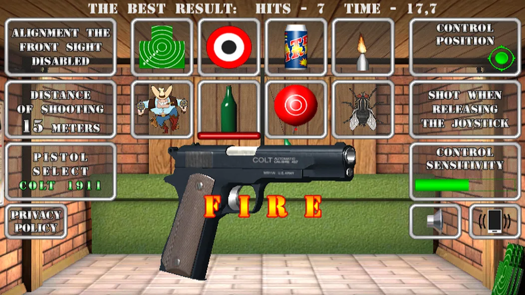 Pistol shooting. Desert Eagle (Пистолет стрельбы симулятор)  [МОД Mega Pack] Screenshot 2