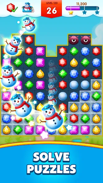 Jewels Legend - Match 3 Puzzle (Джуэл Легенд)  [МОД Много денег] Screenshot 2