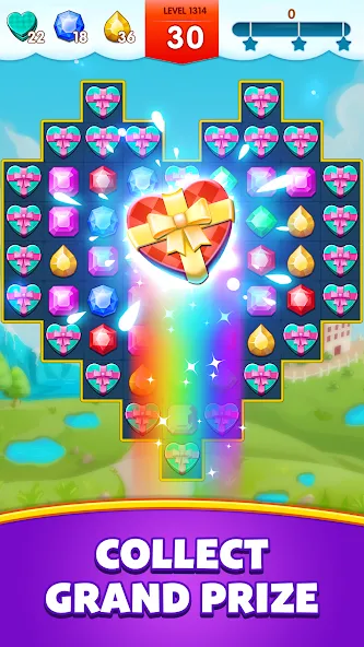 Jewels Legend - Match 3 Puzzle (Джуэл Легенд)  [МОД Много денег] Screenshot 5