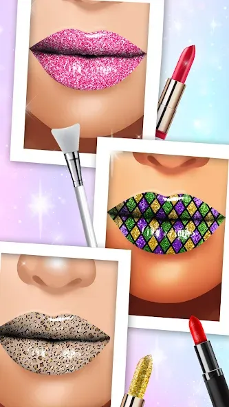 Lip Art Makeup Beauty Game  [МОД Много денег] Screenshot 1