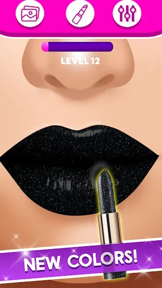 Lip Art Makeup Beauty Game  [МОД Много денег] Screenshot 3