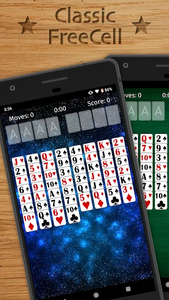 FreeCell Solitaire Classic (Фрисел Солитер Классик)  [МОД Бесконечные монеты] Screenshot 1