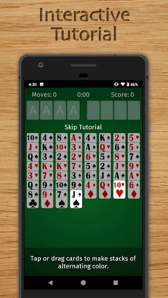 FreeCell Solitaire Classic (Фрисел Солитер Классик)  [МОД Бесконечные монеты] Screenshot 5