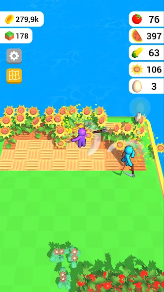 Farm Land - Farming life game (Фарм Лэнд)  [МОД Бесконечные монеты] Screenshot 3