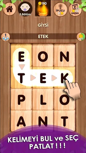 Düşen! Kelime Oyunu  [МОД Бесконечные деньги] Screenshot 1