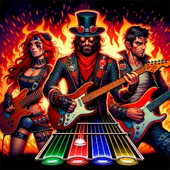 Скачать взлом Guitar Hero Mobile: Music Game (Гитар Хиро Мобайл)  [МОД Все открыто] - стабильная версия apk на Андроид