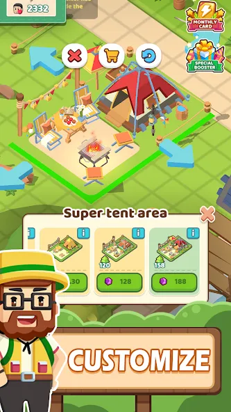 Campsite Craze: Puzzle Merge (Кемпинговая Лихорадка)  [МОД Бесконечные деньги] Screenshot 5