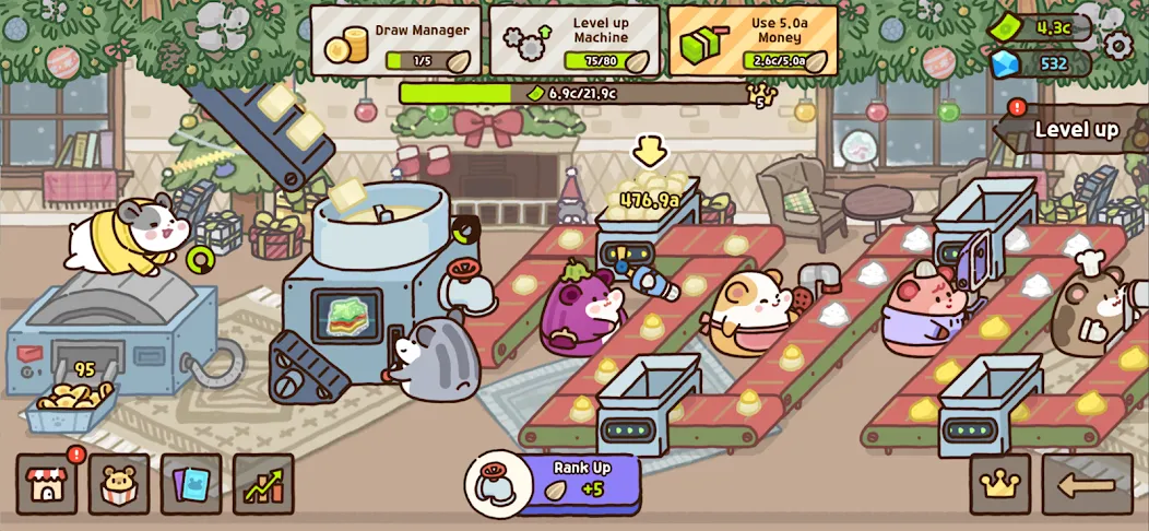 Hamster Cookie Factory  [МОД Unlimited Money] Screenshot 5