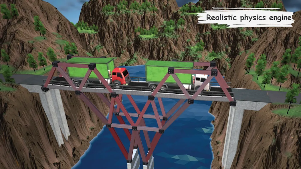 Bridgezz: Bridge Construction (Бриджзз)  [МОД Unlocked] Screenshot 4