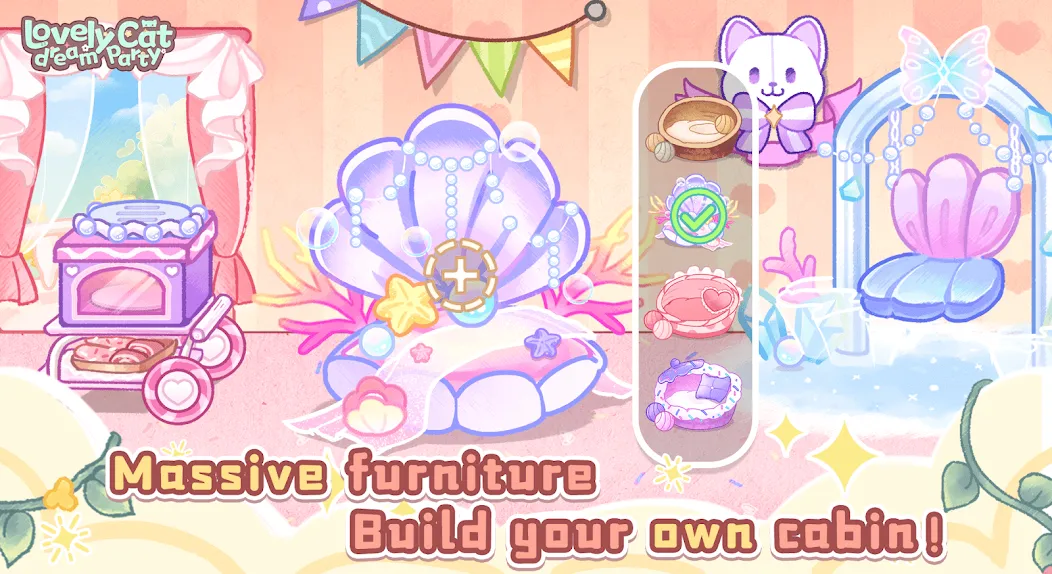 Lovely cat dream party (Лавли кэт дрим пати)  [МОД Меню] Screenshot 3