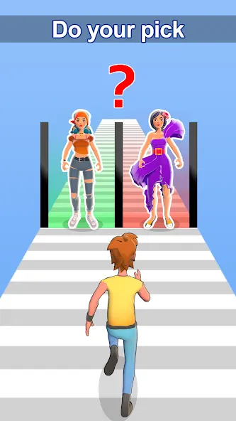 Girl Run 3D - Fun Running Game (девушка бежит)  [МОД Menu] Screenshot 3