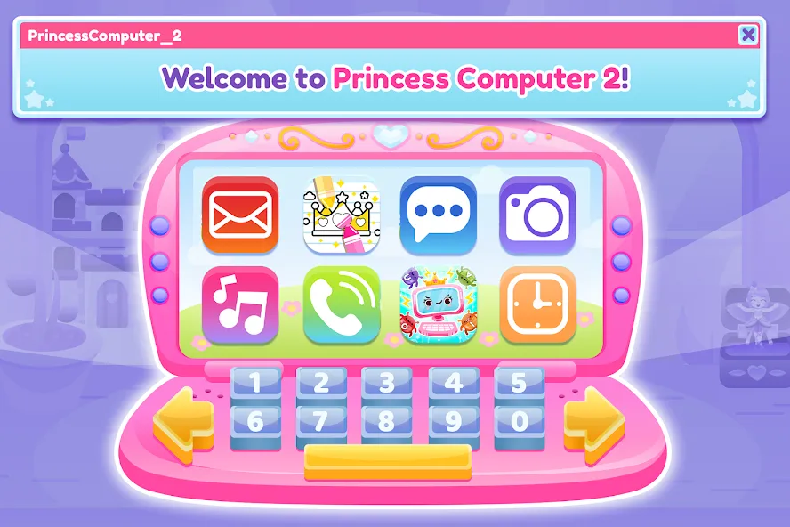 Princess Computer 2 Girl Games  [МОД Бесконечные монеты] Screenshot 5