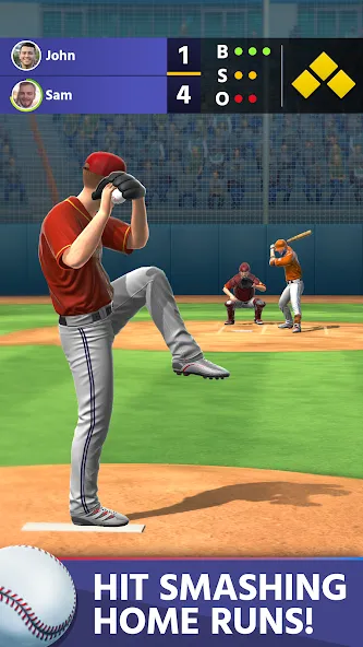 Baseball: Home Run Sports Game (Бейсбол)  [МОД Все открыто] Screenshot 2