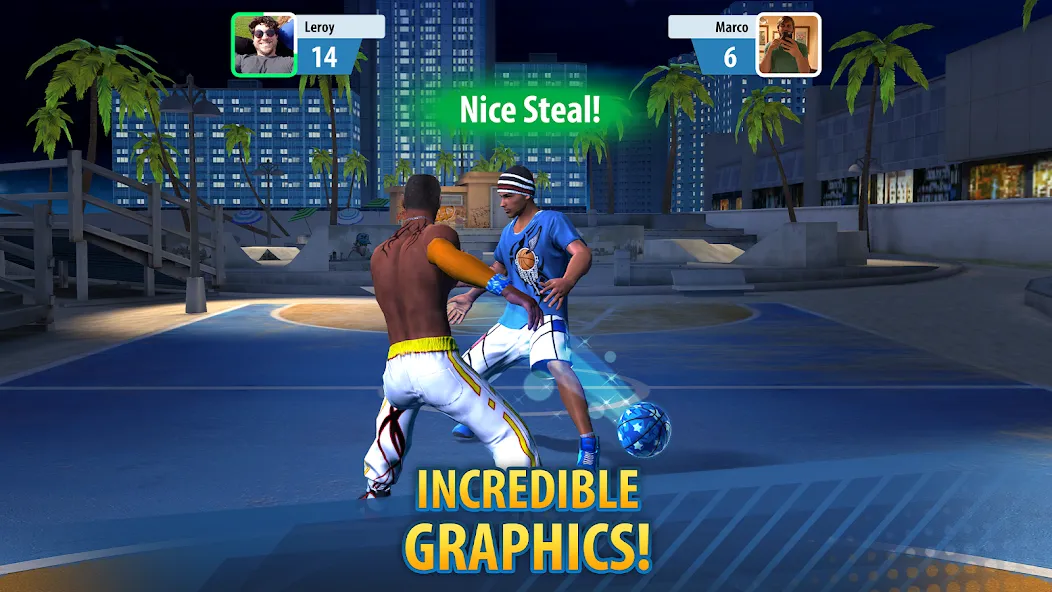 Basketball Stars: Multiplayer (Баскетбол Старс)  [МОД Mega Pack] Screenshot 4