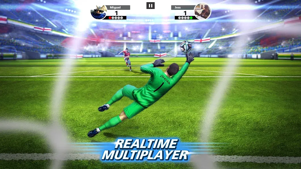 Football Strike: Online Soccer (Футбольный забастовка)  [МОД Бесконечные деньги] Screenshot 2