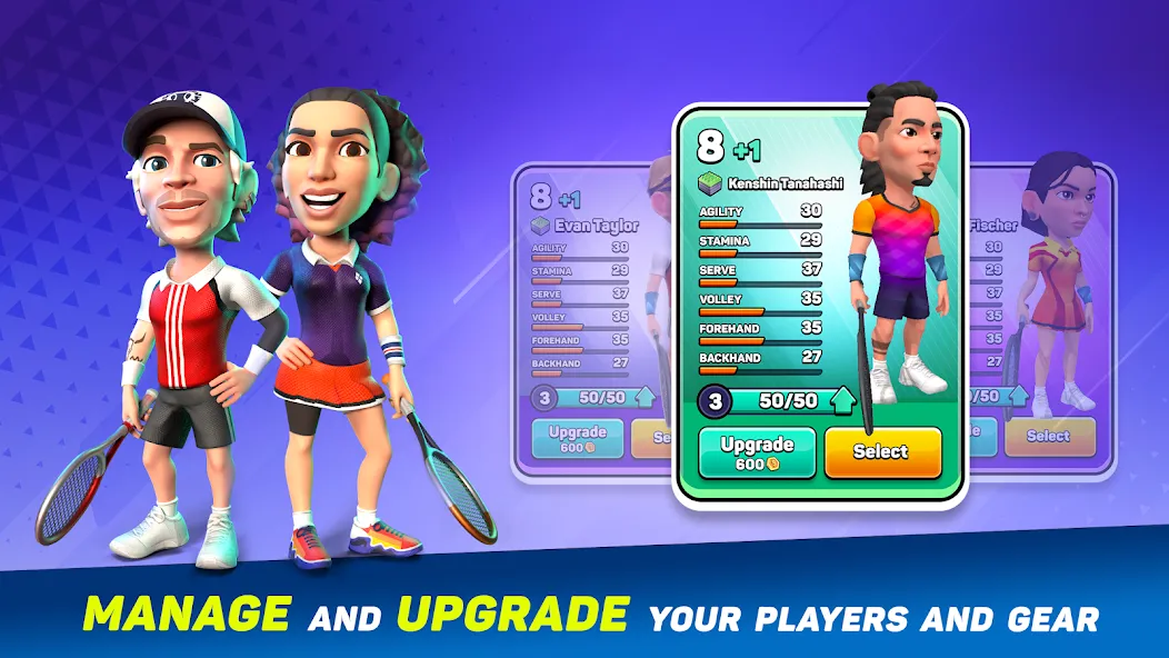 Mini Tennis: Perfect Smash (Мини Теннис)  [МОД Unlimited Money] Screenshot 3