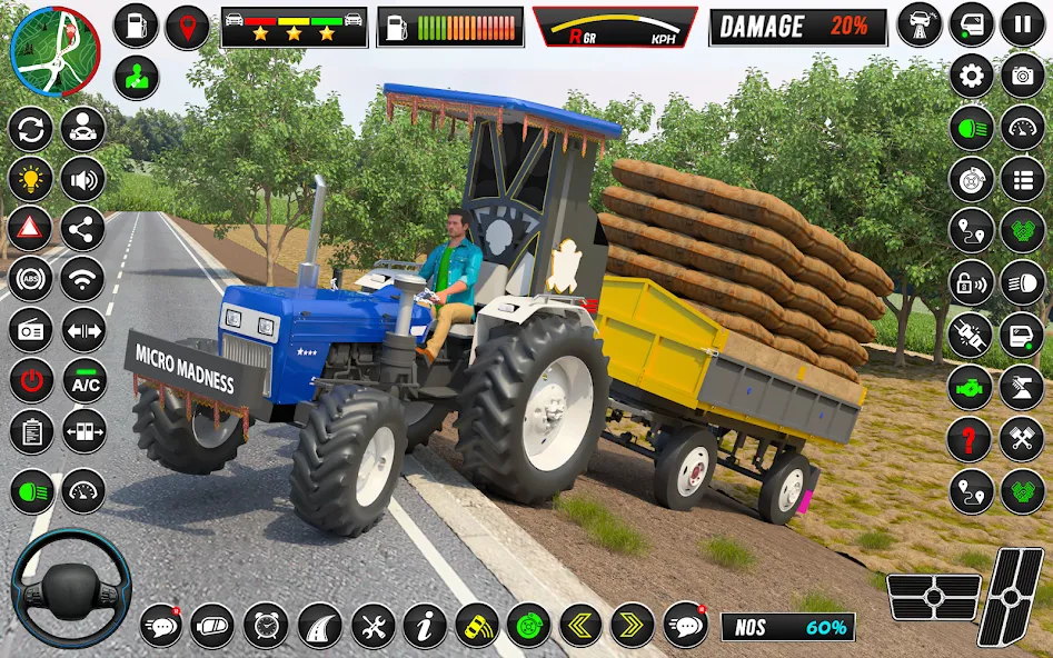 Indian Tractor Games Simulator  [МОД Бесконечные монеты] Screenshot 4