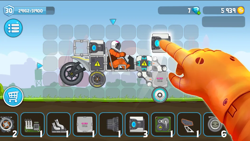 Rovercraft:Race Your Space Car (Роверкрафт)  [МОД Menu] Screenshot 2