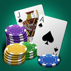 Скачать взломанную World Blackjack King  [МОД Много монет] - стабильная версия apk на Андроид