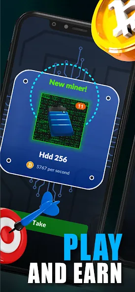 Merge Crypto Miner: Earn Money (Мердж Крипто Майнер)  [МОД Unlocked] Screenshot 1