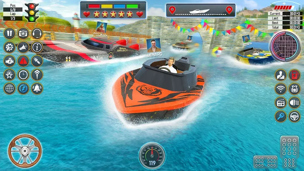 Speed Boat Racing: Boat games  [МОД Все открыто] Screenshot 2