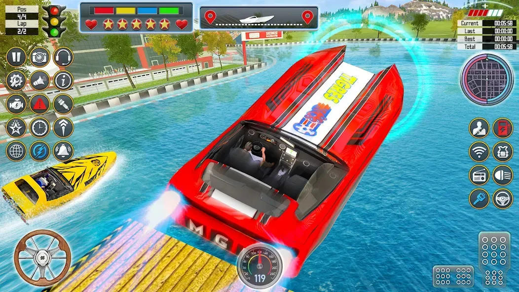 Speed Boat Racing: Boat games  [МОД Все открыто] Screenshot 5