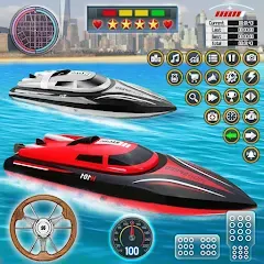 Взлом Speed Boat Racing: Boat games  [МОД Все открыто] - последняя версия apk на Андроид