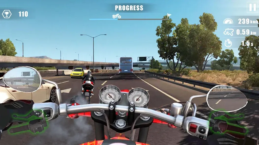 Moto Bike Race : Driving Car (Мото Байк Рейс)  [МОД Много монет] Screenshot 3