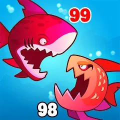 Скачать взломанную Eat Fish.IO : Fish Battle  [МОД Бесконечные деньги] - стабильная версия apk на Андроид