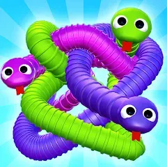 Скачать взломанную Tangled Snakes Puzzle Game (Танглед Снейк 3Д)  [МОД Menu] - последняя версия apk на Андроид