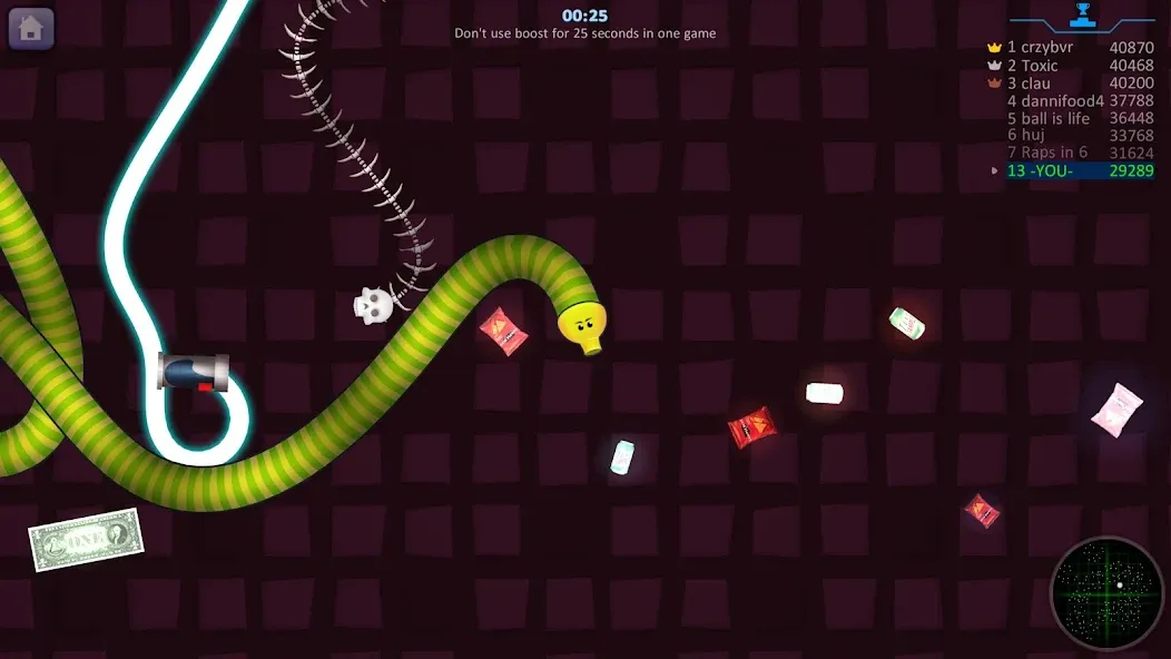 Snake Hunt: Worm io Games Zone  [МОД Unlimited Money] Screenshot 5