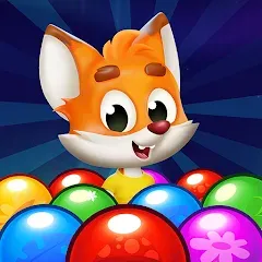 Скачать взлом Bubble Friends Bubble Shooter  [МОД Mega Pack] - стабильная версия apk на Андроид