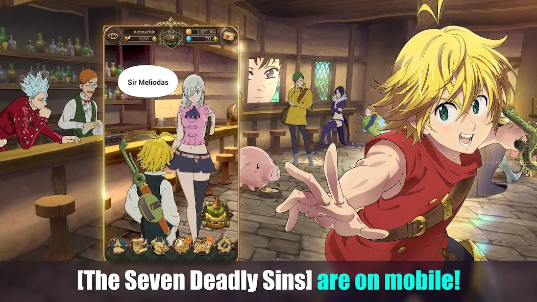 The Seven Deadly Sins (Девять смертных грехов)  [МОД Бесконечные деньги] Screenshot 1