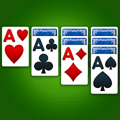 Скачать взлом Solitaire: Classic Card Game (Клондайк Солитер)  [МОД Много денег] - полная версия apk на Андроид