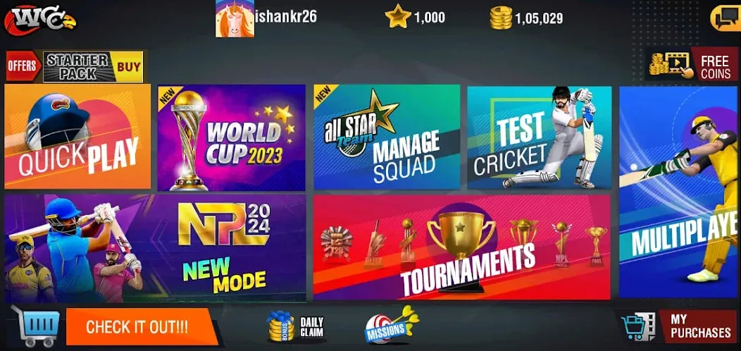 World Cricket Championship 2 (Ворлд Крикет Чемпионшип 2)  [МОД Много денег] Screenshot 5