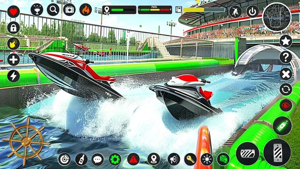 Jetski Boat Racing: Boat Games (Джетски Гонки на лодках)  [МОД Все открыто] Screenshot 1