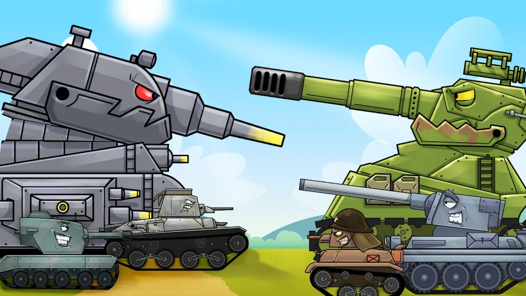 Merge Master Tanks: Tank wars (Мерж Танки)  [МОД Mega Pack] Screenshot 1