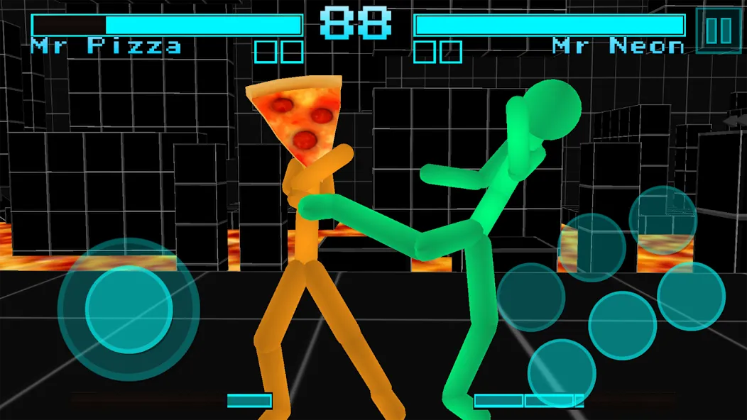 Stickman Fighting Neon Warrior  [МОД Много денег] Screenshot 4