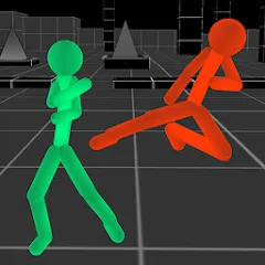 Скачать взлом Stickman Fighting Neon Warrior  [МОД Много денег] - стабильная версия apk на Андроид