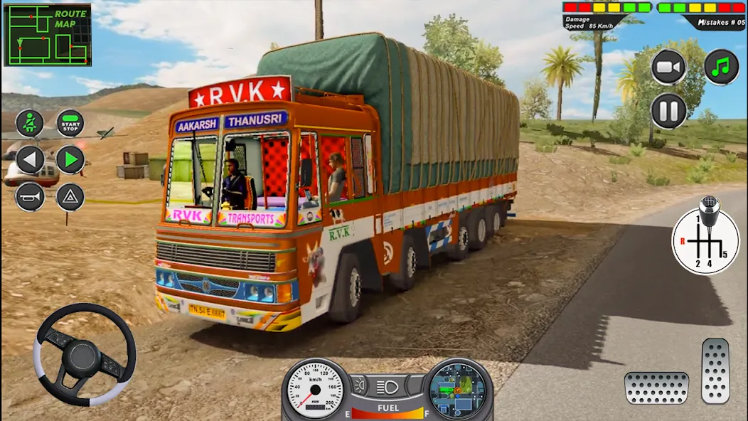 Indian Heavy Truck Delivery 3D  [МОД Много монет] Screenshot 1