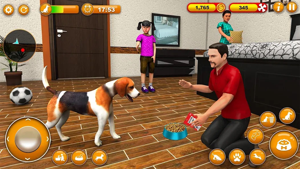 Pet Dog Family Adventure Games  [МОД Много монет] Screenshot 3