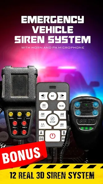 Siren sounds set: siren system  [МОД Бесконечные деньги] Screenshot 1