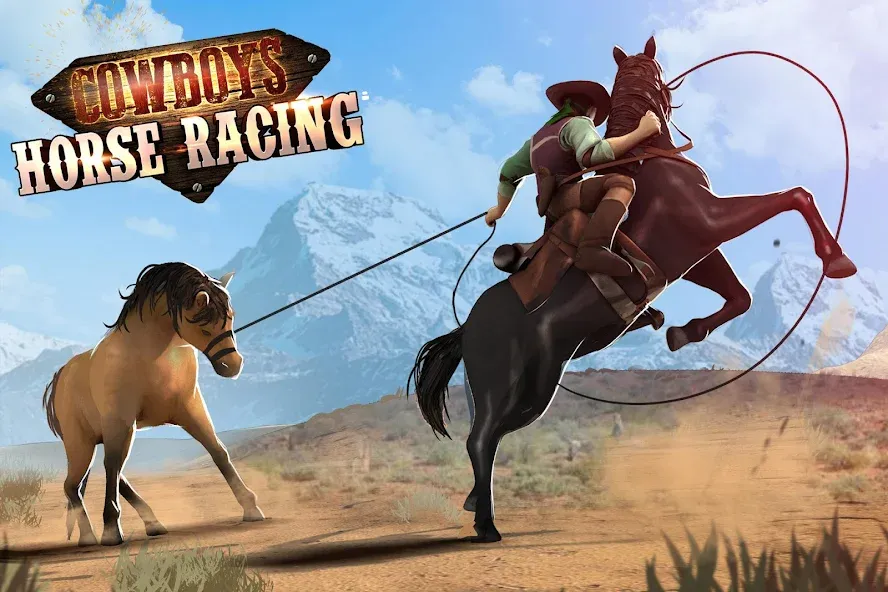 Cowboys Horse Racing Derby  [МОД Menu] Screenshot 1