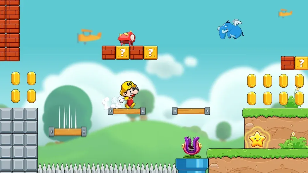 Bean's World Super: Run Games  [МОД Бесконечные деньги] Screenshot 1