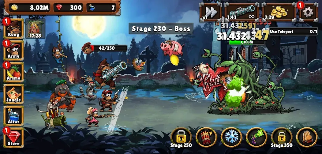 Apes vs. Zombies  [МОД Unlimited Money] Screenshot 4