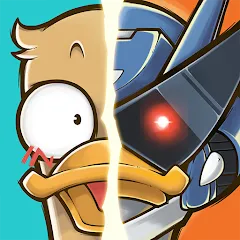 Скачать взломанную Merge Duck 2: Idle RPG (Мердж Дак 2)  [МОД Unlocked] - полная версия apk на Андроид