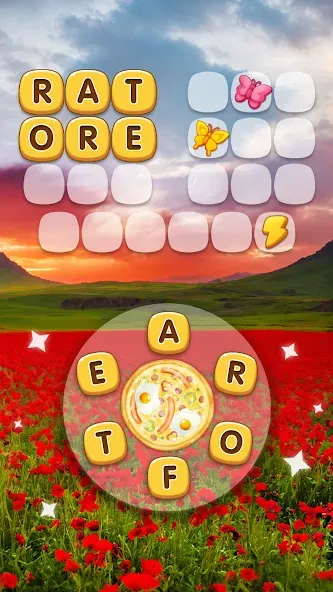 Word Pizza - Word Games  [МОД Бесконечные деньги] Screenshot 3